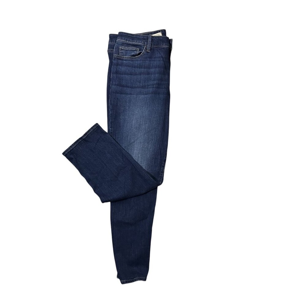 Universal Threads Dark Wash High-Rise Slim Straight 16R